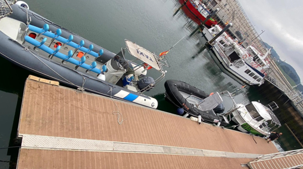 Embarque puerto de Santoña